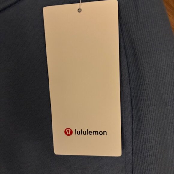 Lululemon Oasis Blue Scuba HR Mini Skirt Cotton Fleece NWT Large - Picture 3 of 6
